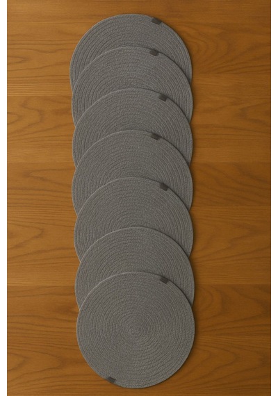30 Cm 6 Lı Hasır Gri Renk Supla Gri