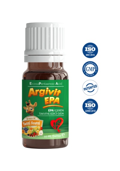 Argivit Epa Damla Balık Yağı Tutti Frutti Aromalı 2 x 10 ML