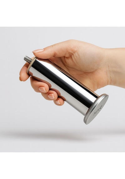 Krom Gümüş 10 Cm Metal 4 Adet Mobilya Ayağı Modern Koltuk Kanepe Ayak Tv Ünite M8 Civatalı Ayakları 6395751