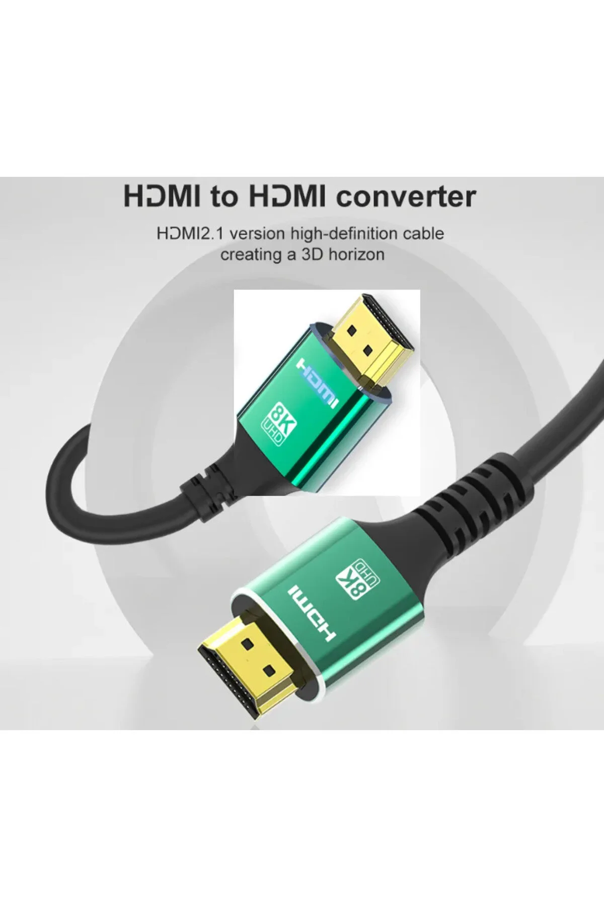 8k 1.5 Metre Ultra Yüksek Hızlı Hdmı 2.1 Kablo 8k Uhd 4k 120hz 48gbps Hdtv/ Pc/ Dizüstü Bilgisayar Ve Oyun Konsolları İçin 1.5m Hdmı Kablosu 001
