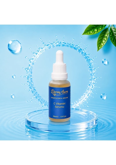 Dermaura C Vitamini Yüz Serumu 30ml Aydınlatıcı Leke Karşıtı Ve Nemlendirici Cilt Bakım Serumu