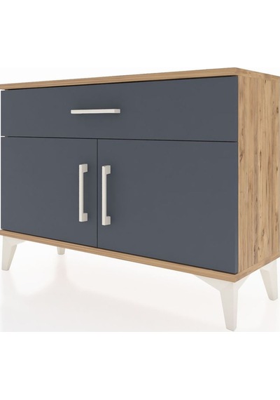 Arges Şifonyer Tek Raflı Tek Çekmeceli 2 Kapaklı 88x30x64 Çam-antrasit Atlas Çam Arges Şifonyer Tek Raflı Tek Çekmeceli 2 Kapaklı 88x30x64 Çam-antrasit Atlas Çam