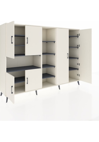 Hyperion Dolap 13 Raflı 6 Kapaklı 220x44x163 Aytaşı-aytaşı/antras Aytaşı-aytaşı/antrasit Hyperion Dolap 13 Raflı 6 Kapaklı 220x44x163 Aytaşı-aytaşı/antras Aytaşı-aytaşı/antrasit