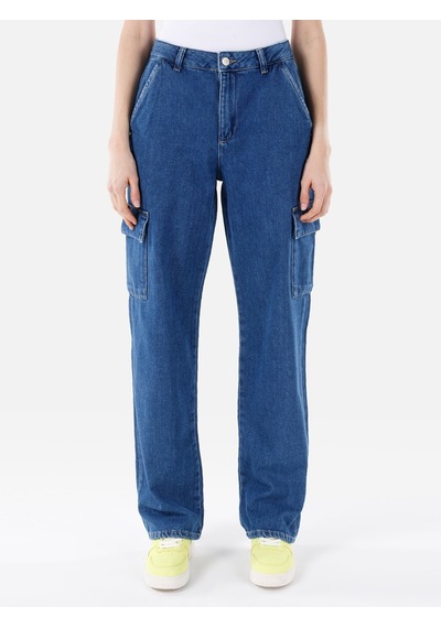Colins Denım Kadın Pantolon Cl1067514 Q1.v1 Dn00531 Mavi