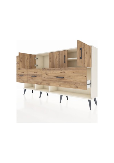 Arges Konsol 3 Raflı 5 Çekmeceli 3 Kapaklı 176x30x99 Aytaşı-çam Atlas Çam - Aytası Arges Konsol 3 Raflı 5 Çekmeceli 3 Kapaklı 176x30x99 Aytaşı-çam Atlas Çam - Aytası
