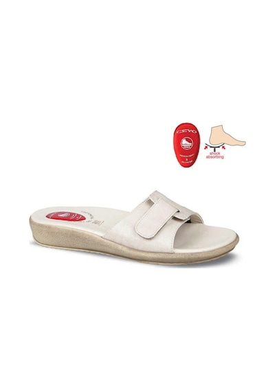 Ceyo 9200-12 Topuk Jelli Anatomik Taban Kadın Terlik Bej 36-40 Bej