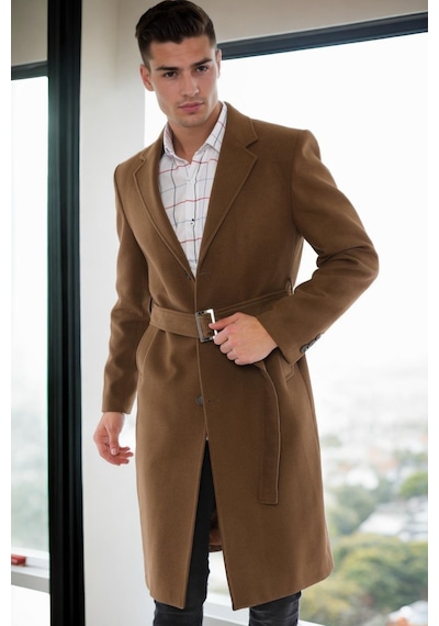 Plt9400 Dewberry Erkek Palto-camel Camel