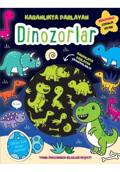 Karanlıkta Parlayan Kitaplar - Dinozorlar Parlayan Çıkartmalar - Qhdh-867110
