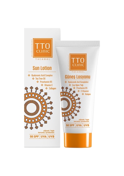 Tto Clinic Akneli ve Rozalı Ciltler için Çay Ağacı Yağlı Güneş Losyonu SPF50 100 ML