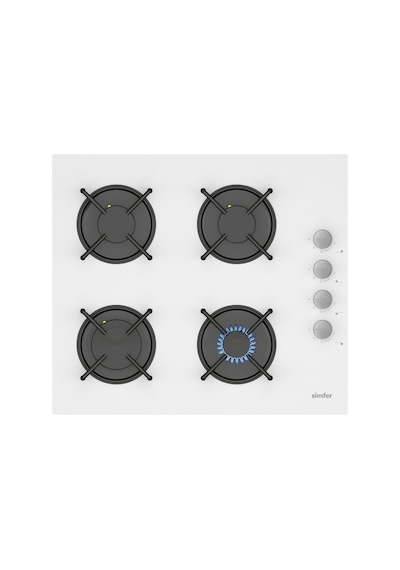 Simfer QS Beyaz 2'li Cam Ankastre Set (3507 Ocak + 8704 Davlumbaz)