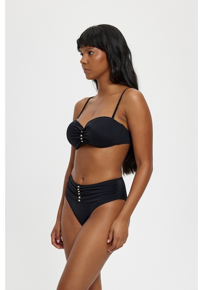 Louren Kadın Straplez Boncuk Detaylı Bikini Takımı Yüksek Bel Alt, Çıkarılabilir Askılı, Siyah & Mavi Siyah Louren Kadın Straplez Boncuk Detaylı Bikini Takımı Yüksek Bel Alt, Çıkarılabilir Askılı, Siyah & Mavi Siyah