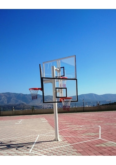 Adelinspor Basketbol Potası Üçlü Grup Kademeli Yük 10 MM Cam