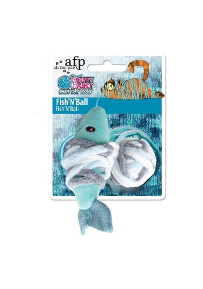 Afp - 131 - Knotty Habit - Renkli Peluş Balık - Hcctrend - İpli Oyuncak