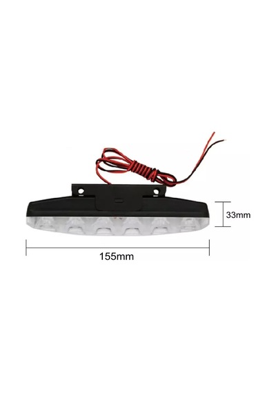 6 Ledli Gündüz Farı Gündüz Ledi Drl Led Lamba 18W Su Geçirmez