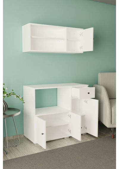 Besta 90 Cm Set Altı Dolap Beyaz - Beyaz