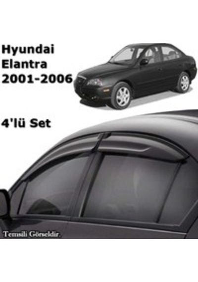 Hyundaı Elantra 2003-2010 4Lü Mugen Cam Rüzgarlığı