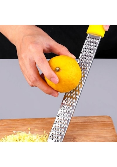 Renkli Uzun Saplı Limon Rendesi 27 Cm - Peynir Rendesi Kaşar Rendesi Çelik Diğer