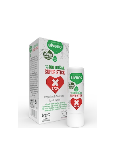 Siveno %100 Doğal Super Stick Anlık Yatıştırıcı Onarıcı Organik Yalancı İğde Yağlı 6 G