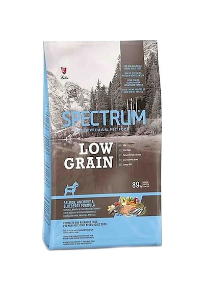 Spectrum Düşük Tahıllı Somonlu Hamsili Ve Yaban Mersinli Küçük Irk Yetişkin Köpek Maması 2.5 Kg + 750 Gr