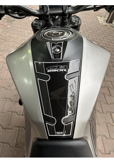 Cb 250R Full Tank Pad Set Siyah-Gümüş