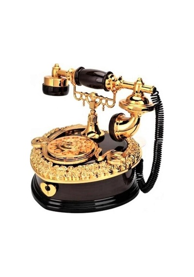 Telefon Müzik Kutusu Mücevherlik Takı Kutusu Siyah