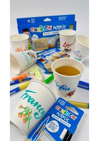 Akrilik Paint Marker Su Bazli Fırça Uçlu 2&apos Li