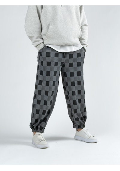 Cocopelli Dama Desenli Erkek Baggy Pantolon Coc2744 Desenli