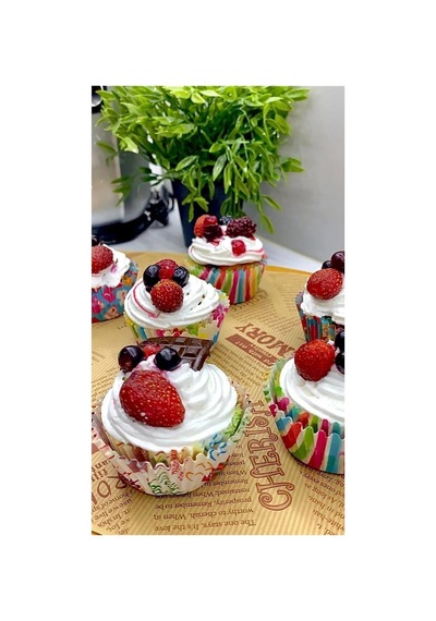 Safestore Renkli Kağıt Muffin Kek Kalıpları, 100 Adet Diğer