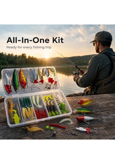 78 Parça Balıkçılık Yem Seti, Rapala Jig Sahte Olta Yemi Ve Aksesuar Kutusu, 3d Gözlü Popper Minnow Vıb Spinner Kaşık Kurbağa Karides Solucan Levrek Turna Alabalık Somon İçin Premium Balıkçı Seti 78 Parça Balıkçılık Yem Seti, Rapala Jig Sahte Olta Yemi Ve Aksesuar Kutusu, 3d Gözlü Popper Minnow Vıb Spinner Kaşık Kurbağa Karides Solucan Levrek Turna Alabalık Somon İçin Premium Balıkçı Seti