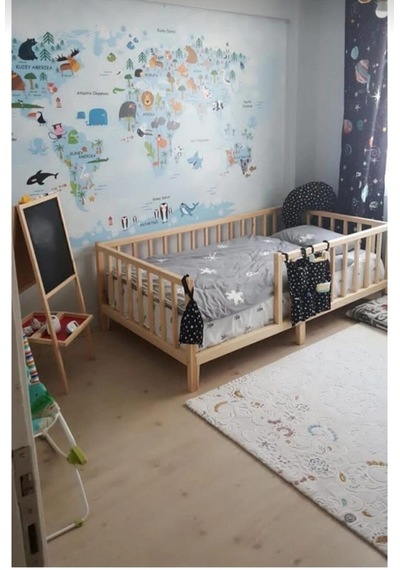 Montessori Yatak Ahşap Çocuk Yatak Ahşap