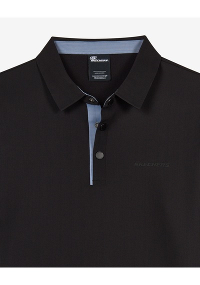 Skechers M Long Sleeve Waffle Polo Erkek Siyah Polo Yaka Tshirt S2620148-3817 Skechers M Long Sleeve Waffle Polo Erkek Siyah Polo Yaka Tshirt S2620148-3817