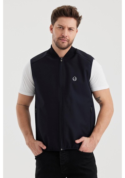 Alexandergardi Alexandergardı Dar Kesim İçi Polar Su İtici Softshell Kumaş Yelek Unı-ylk03 001