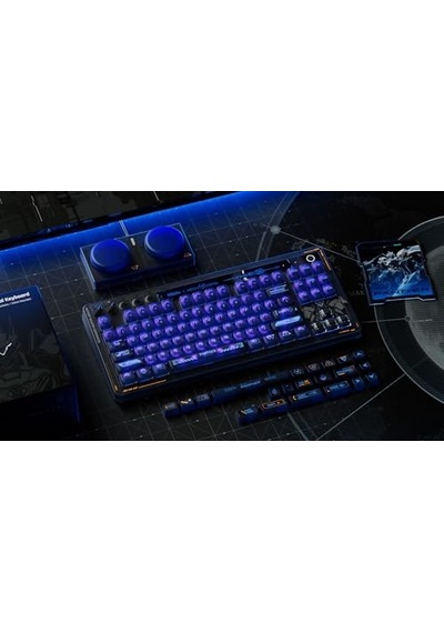 Retro 87 Mekanik Klavye Çalışırken Değiştirilebilir Kailh Anahtarları Rgb Arka Işık Programlanabilir Düğmeler