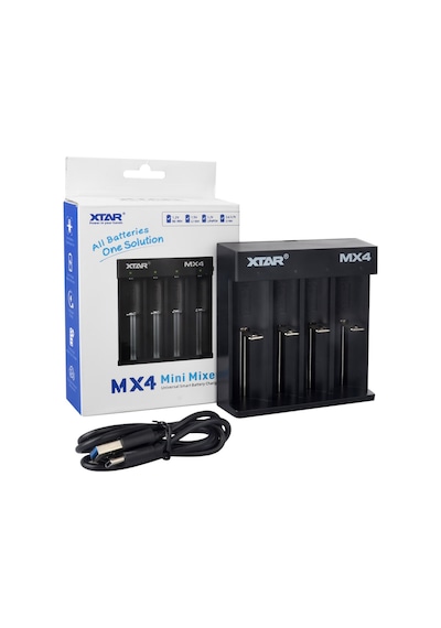 Xtar Minimixer Mx4 - Taşınabilir Li-ion/ni-mh/lifepo4 Pil Şarj Cihazı - 4lü