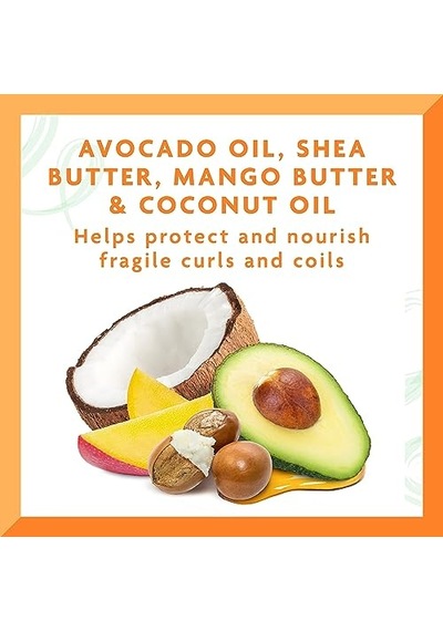 Avokado Kıvırma Kremi Shea Tereyağı, Mango Tereyağı Ve Hindistan Cevizi Yağı, 12 Ons