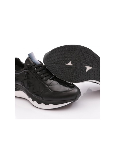 Dgn 744 Erkek Sneaker Ayakkabi Siyah Rugan