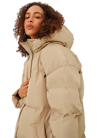 Jack & Jones Jjxx 12236531 Jxmisty Down Blend Long Puffer Otw Sn Bej 001