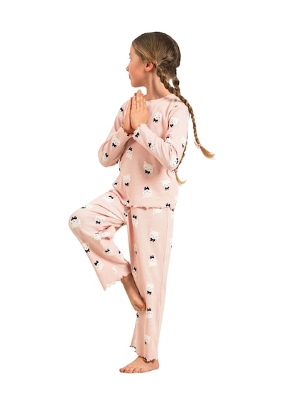 Rolypoly Rp3901c Kız Çocuk Uzun Kol Pijama Takım Somon