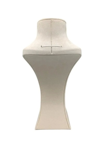 Yerli Üretim Lüx Model Sardunya Kumaş Krem Renk Boy 31 Cm Kolye Takı Sergileme Mankeni Çok Renkli