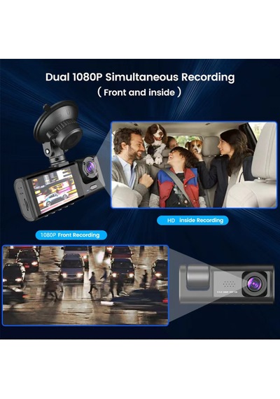 1080p Dvr Araç Kamerası Ön Ve Arka Kameralar Araç Kamerası 2 İnç Ekran Araç Kamerası Gece Görüş Halk