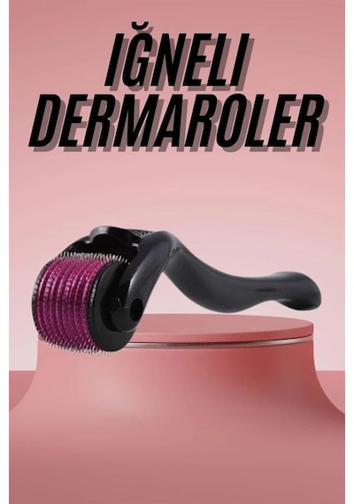Mey İthalat Derma Roller Titanyum Uçlu 540 İğneli 1 Mm Saç Sakal Çıkarma Ve Cilt Bakım Aleti