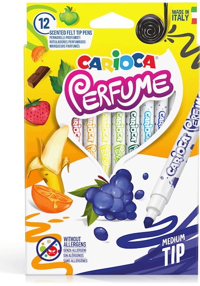 Carioca Kokulu Keçeli Boya Kalemi 12'li