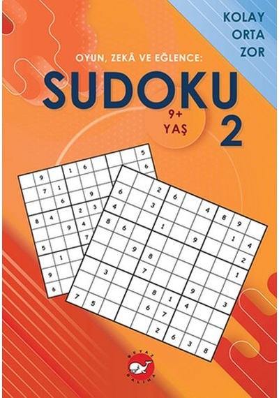 Oyun, Zeka Ve Eğlence Sudoku 2 Kolay, Orta, Zor 9+ Yaş Diğer