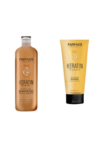 Farmasi Keratin Therapy Onarıcı Şampuan 360 ML + Keratin Therapy Maske