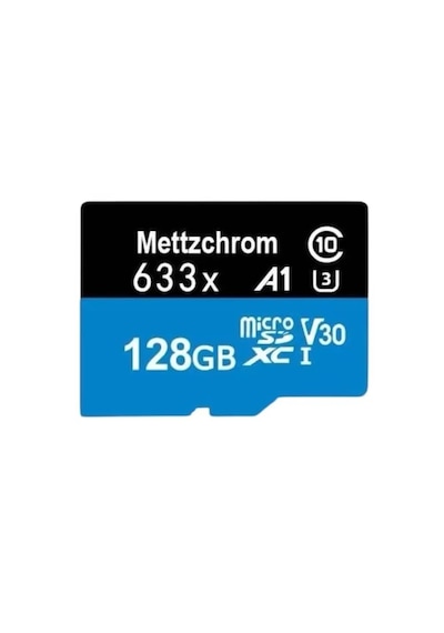 Mettzchrom 128gb 633x Micro Sd Xc Class10 A1 V30 U3 Hafıza Kartı