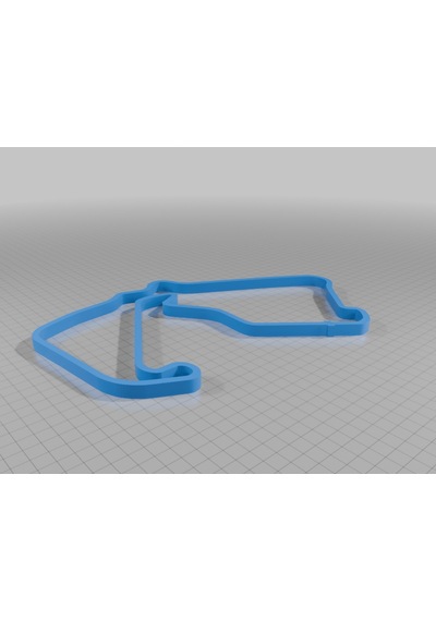 Silverstone Yarış Pisti Racing 3d Duvar Dekoru - Şık Ve Minimalist Tasarım 19cm