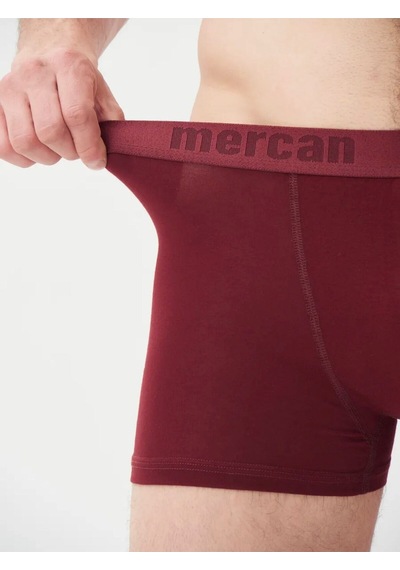 Mercan 3'lü Bordo Modal Boxer
