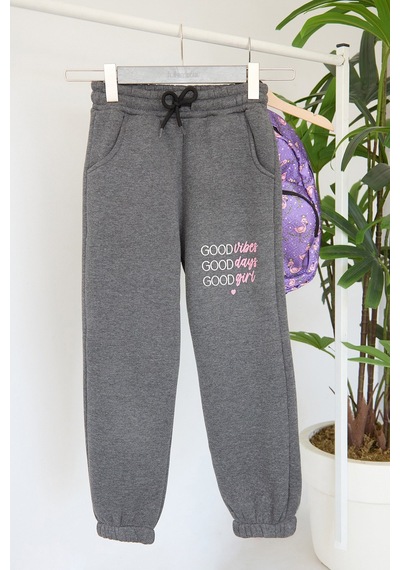 3 İplik Yazı Baskılı Kız Çocuk Jogger Eşofman Altı 26kcck7376132905-antrasit Antrasit 3 İplik Yazı Baskılı Kız Çocuk Jogger Eşofman Altı 26kcck7376132905-antrasit Antrasit