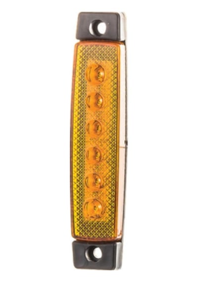 Skauto Led Parmak Lamba 6 Ledli Sarı Turuncu Kamyon Dorse Yan Lamba 10 Adet