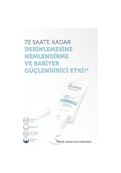 The Purest Solutions Yoğun Nemlendirici Krem Cilt Bakım Seti: 50 ml + 15 ml Tanışma Boy